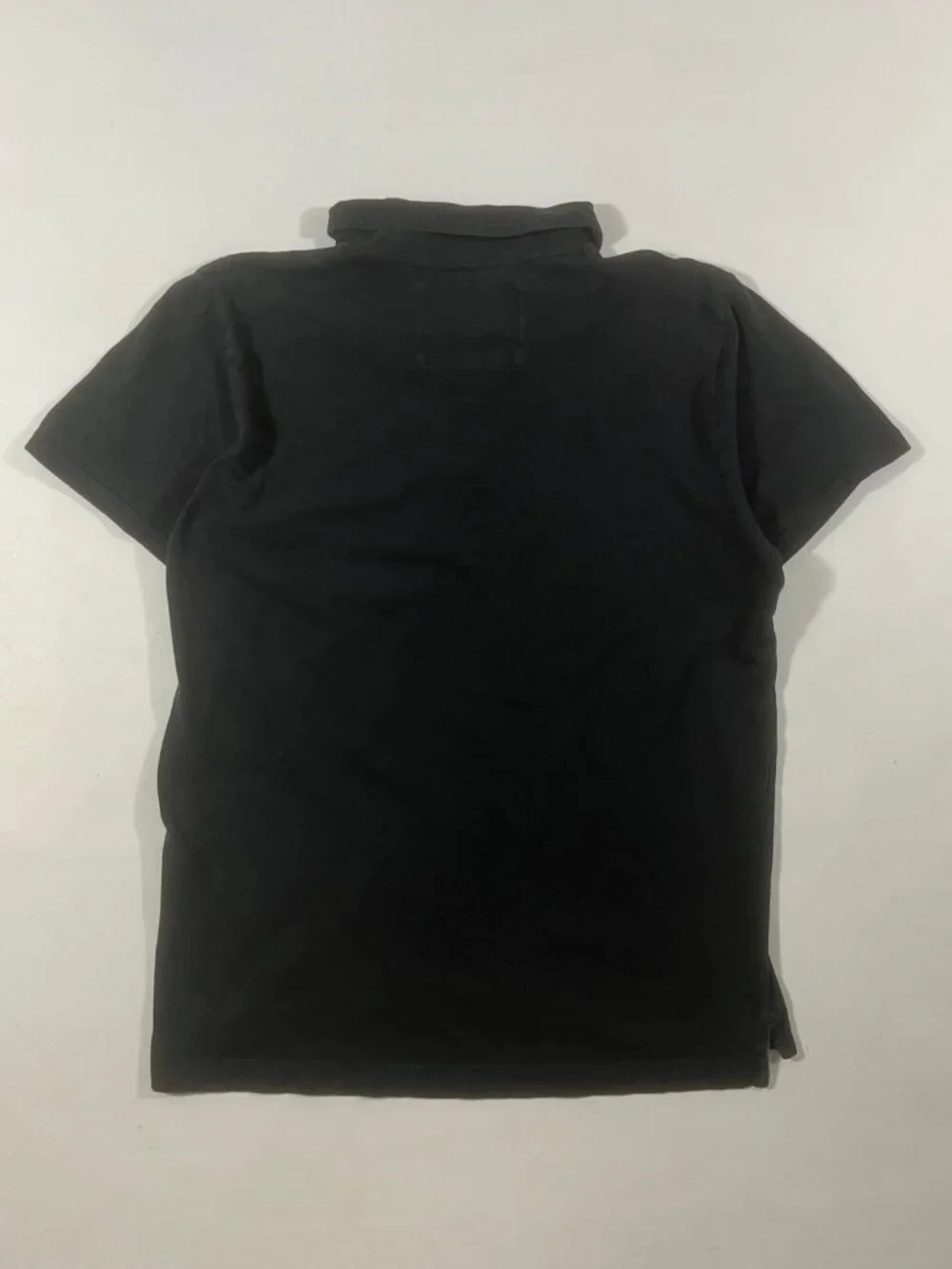 Y2K Aeropostale Black Teal Graffiti Spellout Graphic Polo Shirt XL